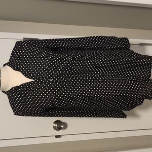 Polka-dot Long Blouse Size L